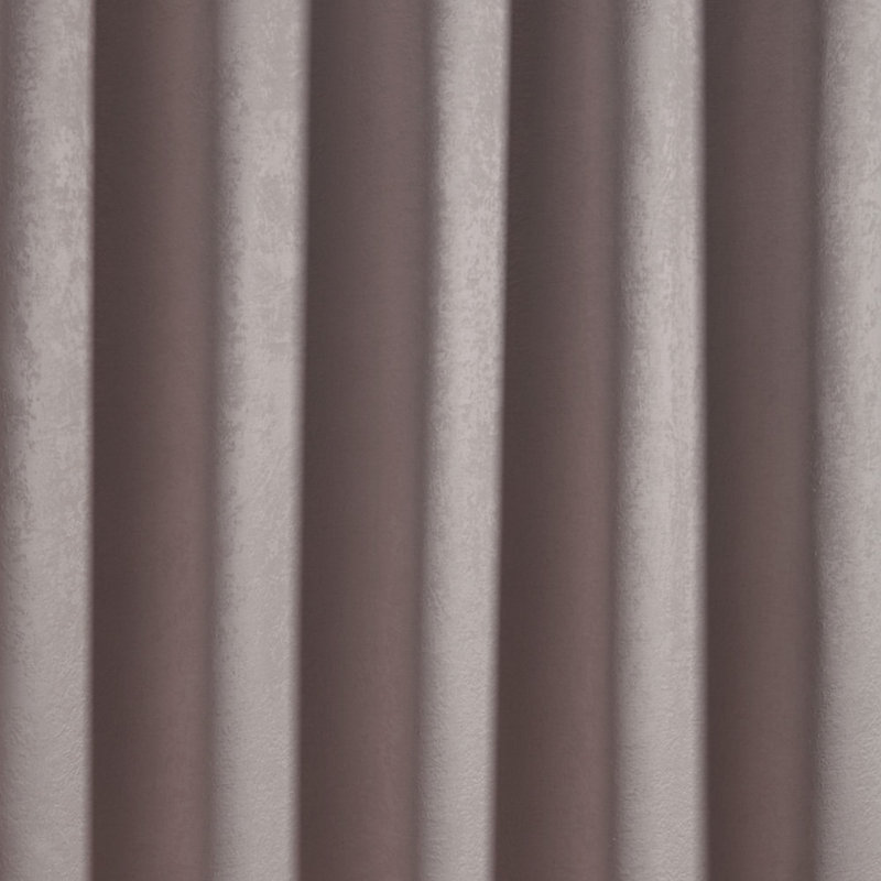 Strata Semi Sheer Door Curtain Single Panel, Blush