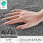 Tapis de bain gris 24 po x 72 po - Qualité, poids lourd, doux, séchage rapide, microfibre à poils longs durable, envers antidérapant, poids facile d'entretien de 1 pièce inspiré de-272070574-272070562