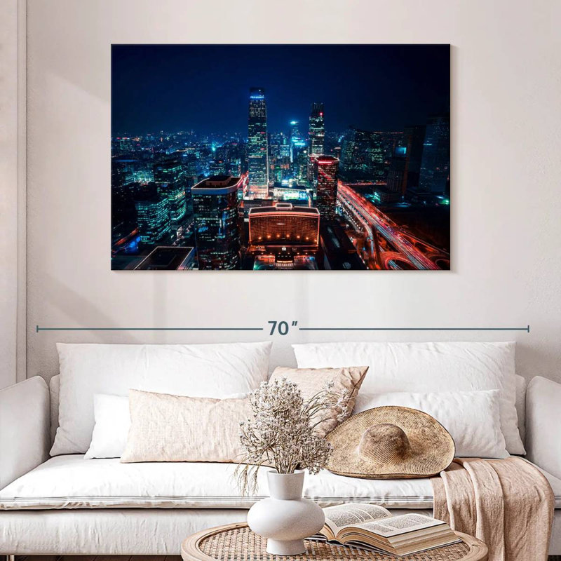 Beijing CBD Night, 32" H x 48" W