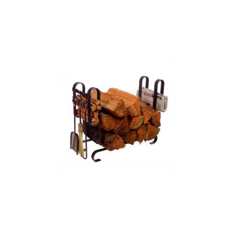 USA Handcrafted Lodge Log Rack with Tools