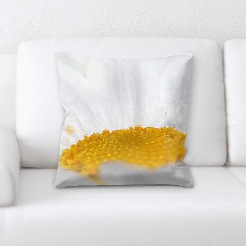 Close Up Microsuede Reversible Throw Pillow
