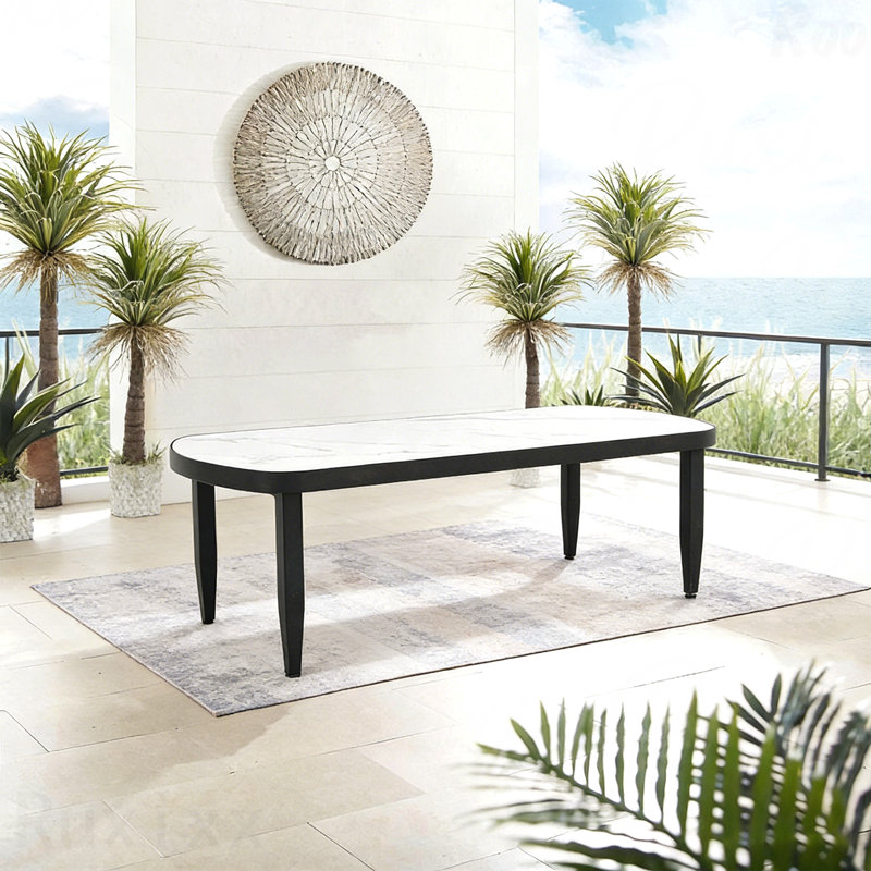 Table d'appoint Modern Modern Elegance Arc, H 16,14 po x l 23,62 po x P 47,24 po