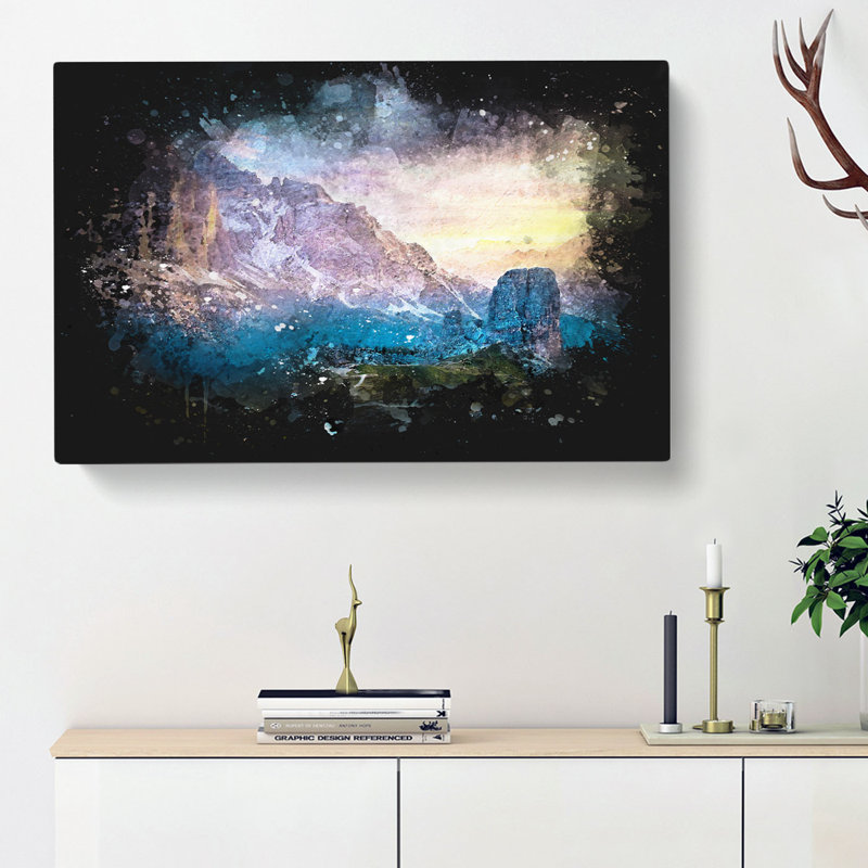 Mountain View - Wrapped Canvas, 40cm H x 60cm W x 3cm D