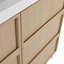 Meuble-lavabo autoportant de 42 po avec lavabo en résine et 2 portes d'armoire à fermeture en douceur, contreplaqué (KD-PACKING)-130629827