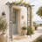 Outsunny 82'' Decorative Metal Garden Trellis Arch With Durable Steel Tubing & Elegant Scrollwork