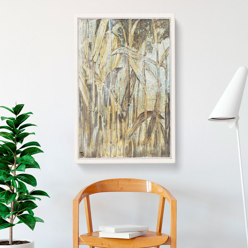 Bird In The Reeds by Theo Van Hoytema - Wrapped Canvas, 50cm H x 35cm W x 3cm D