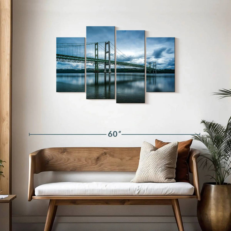 Lilie Cloudy Tacoma Narrows Bridge, 27" H x 43" W