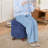 Storage Ottoman With Padded Seat, Modern Cotton-Linen Footrest, Round Stool For Living Room Bedroom-802350581