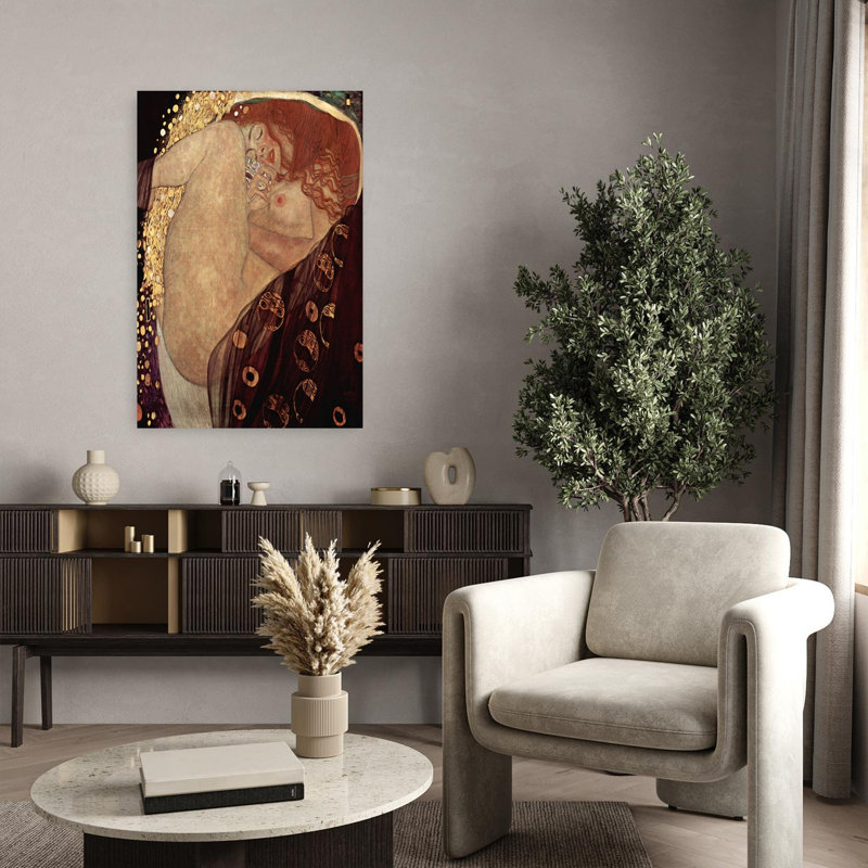 Danaë, impression d'art mural classique contemporain, H 36 po x l 24 po