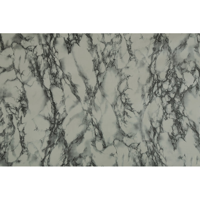Distressed Marble Green, Black Crackle Patina Marble Peel And Stick Self Adhesive Removable Wallpaper, Roll 18 Ft X 18 In