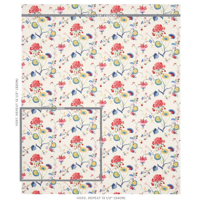 Vasily Linen Fabric, Multicolor