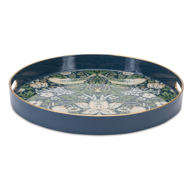 Hershal 13.75" D Round Serving Tray