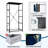 4 Drawer Dresser for Bedroom, Narrow Chest of Drawers, Wooden Top and Study Iron Frame 18"x37.5"-(WxH)