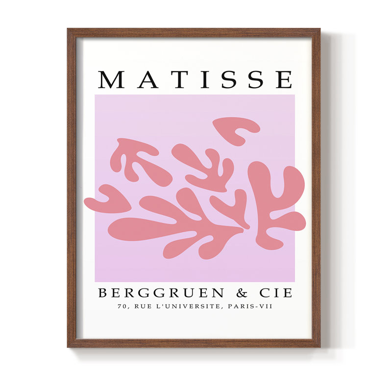 Matisse Lxxxi, reproduction encadrée - bois massif, Brun, H 28 po x l 22 po