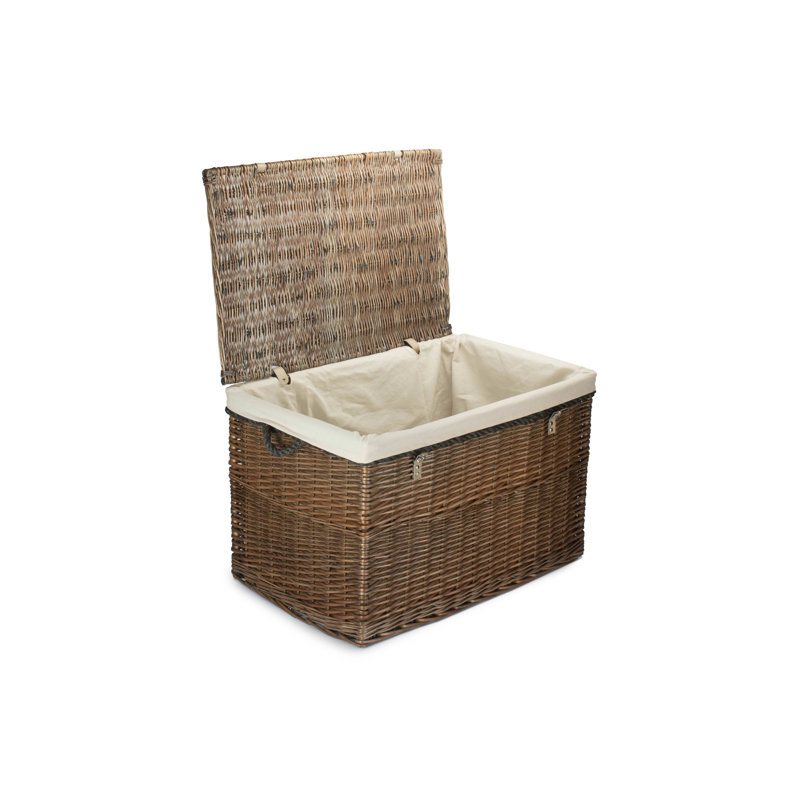Keven Wicker Storage Hamper with Lining