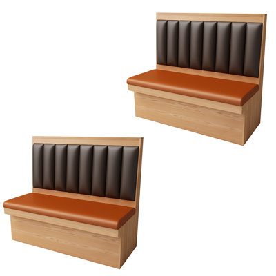 Light Luxury Fashion Restaurant Benches Faux Leather Upholstered Bench
