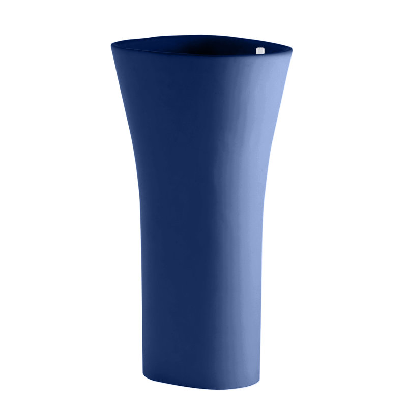 Bones Resin Pot Planter, 39.25" H x 21.75" W x 18" D, Taupe