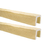 Faux Wood Beam 5"H x 153"W x 5"D U Shaped Ceiling Beam