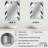 Shayleen Grey And White Herringbone Chevron Pattern - chevron  Unique Wall Mirror, Chevron Mirror, Printed Metal Art-792050575