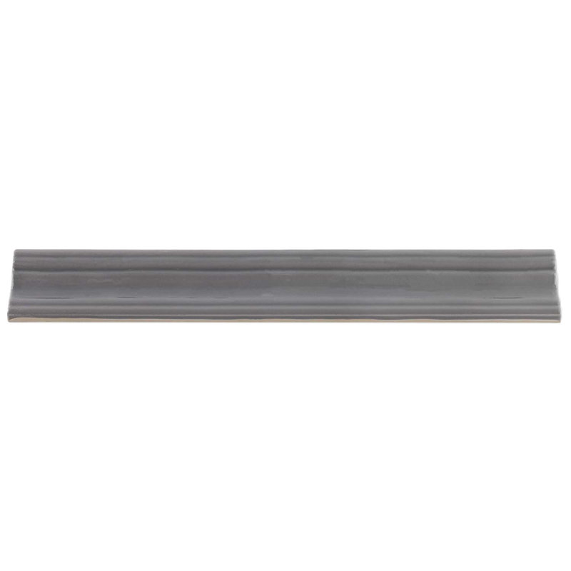 Manchester 2X12 Ceramic Chair Rail Liner, Charcoal