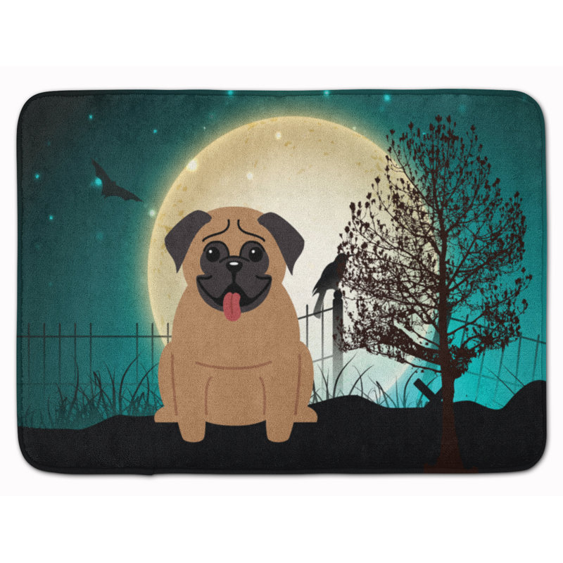 Tapis pour salle de bain Dun Halloween, Brun