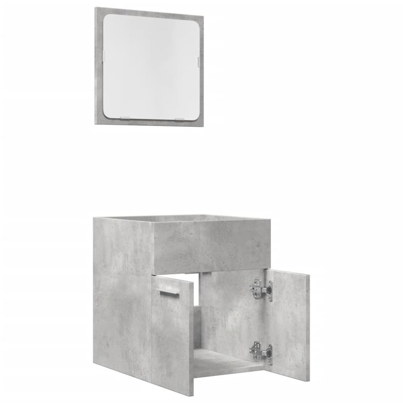 Aricia Bathroom Furniture Suite, Concrete Grey
