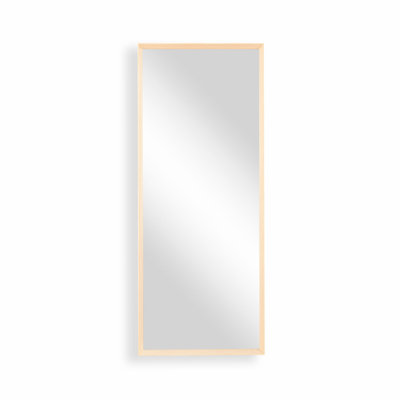 Alexeah Wood Flat Wall Mirror