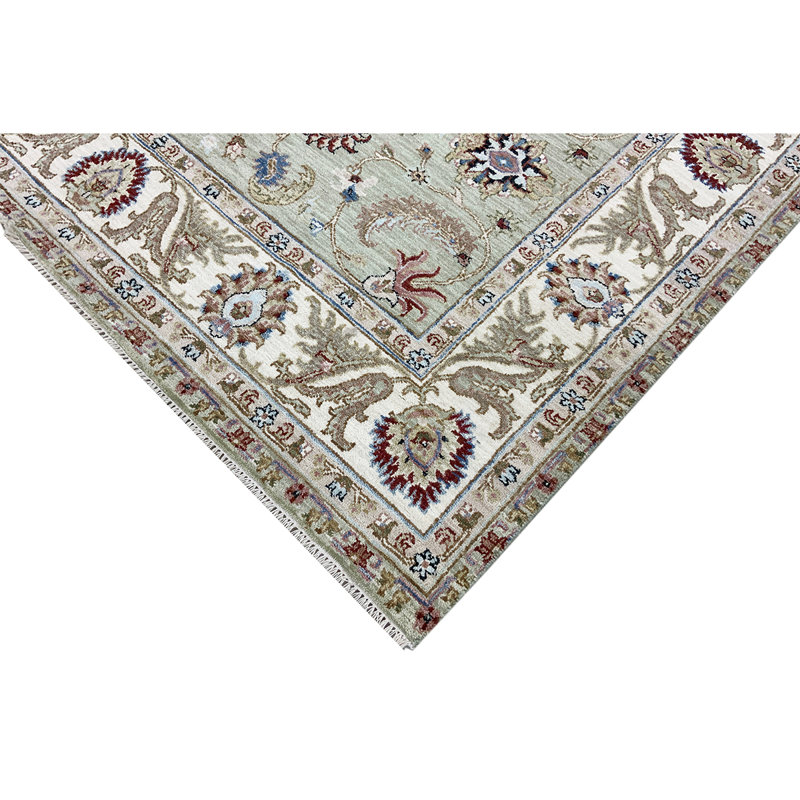 Outdoor Oriental Area Rug in Gray/Wine/Blue, Rectangle 8' x 10'