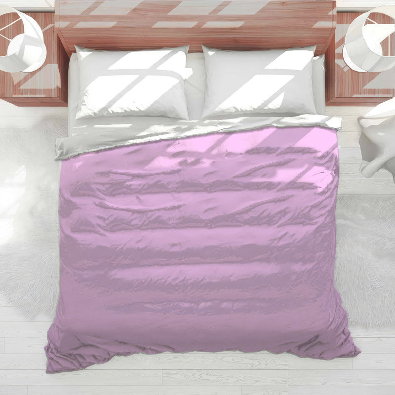 Solid Pink Background Comforter, Twin