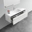 Meuble-lavabo blanc mat avec lavabo à surface solide 48 po Nevia