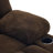 41.3" Wide Swivel Rocker Recliner Chair With Massage & Dual Cup Holder & Side Pocket-1023310344