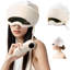 Masseur d'airbags 2 en 1 pour la tête et les yeux, thermothérapie réglable à 38-50 ° C, 3 modes de massage avec minuterie pour soulager le stress et soulager la fatigue oculaire