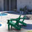 Folding Adirondack Chair,Relaxing Stackable Arm Rest Ergonomic Hdpe All-Weather Adirondack Chair