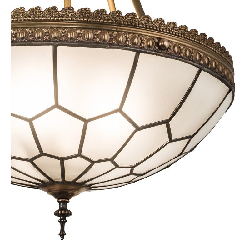 Dunwall Glass Semi Flush Mount