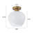 Single Light Frosted Glass Semi Flush Mount-503852212-503852209
