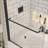 Bath Tub Pivot Shower Screen, With 1/4" Tempered Glass And Towel Bar-109553937