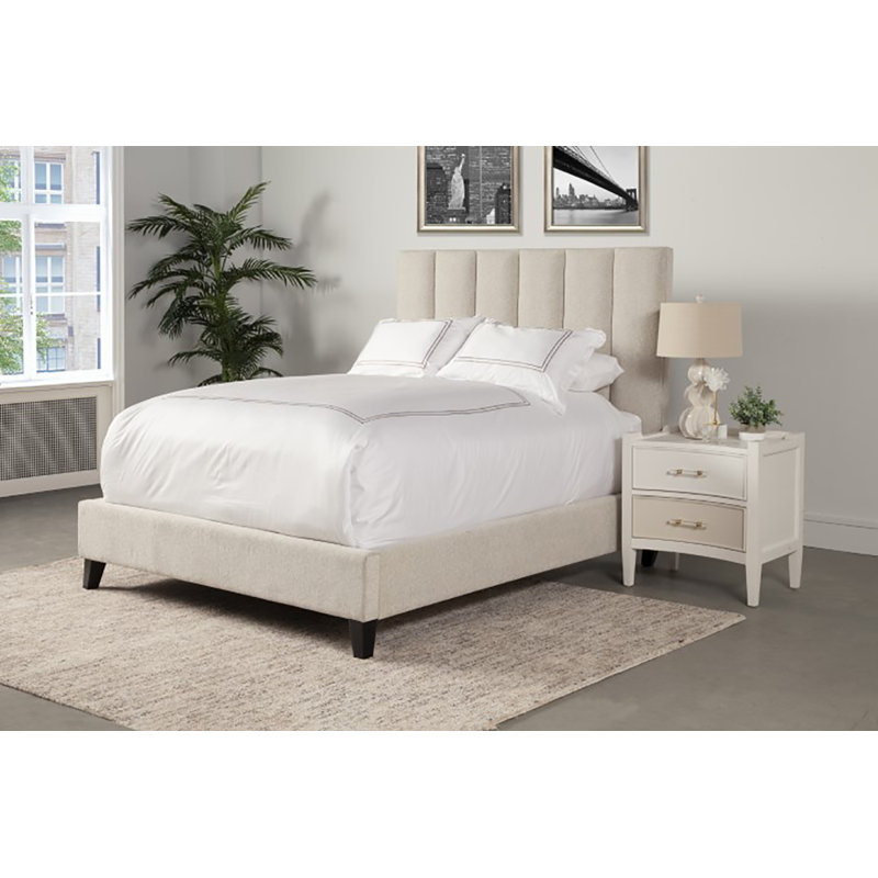 Ryver Upholstered Standard Bed, Natural, King