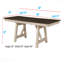 Table de salle à manger extensible Cottage