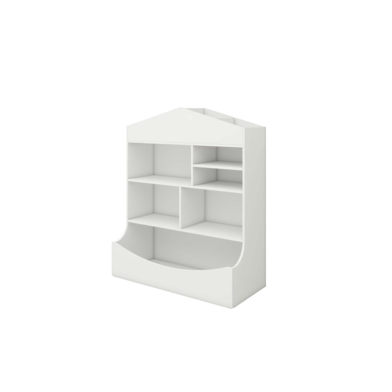 Bibliothèque multifonctionnelle à 7 tablettes, présentoir de rangement, support, organisateur, blanc, P 14,37 po x l 31,50 po x H 39,37 po