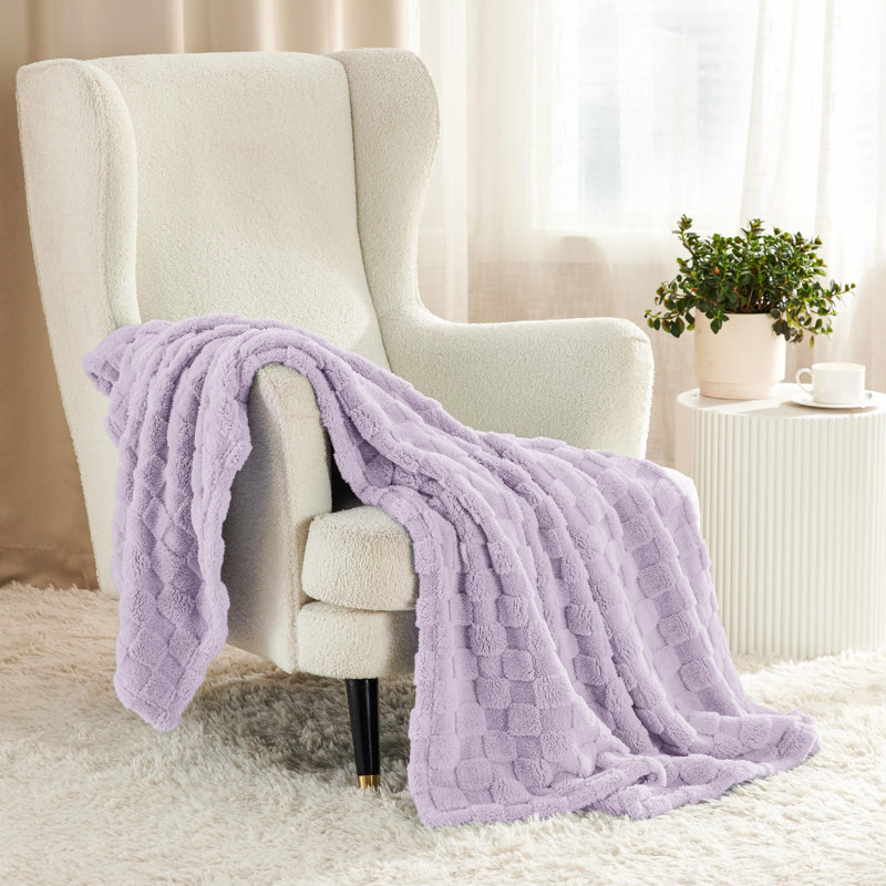 Bedsure 269gsm Fleece Blanket For Couch - Super Soft Cozy Blankets For Women GentleSoft™️, Lavender Fog, Full
