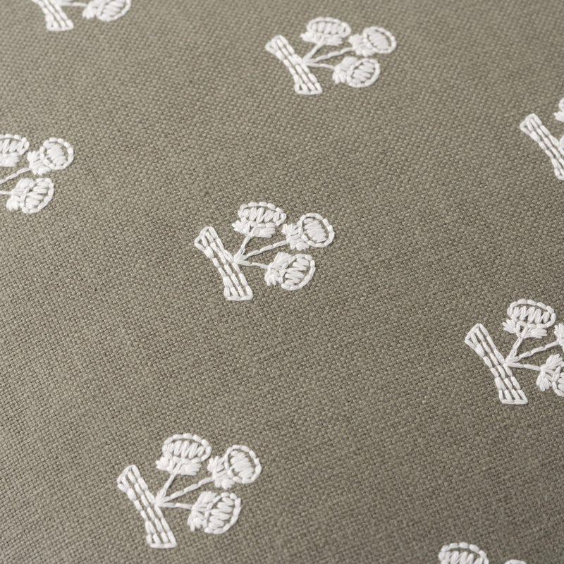 Housse et insert de coussin Hamachi, Plumes, Carré 16 po, Sage Green Floral