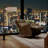 Swivel Glider With Recliner Function With Manual Adjustable Headrest And Footrest In Texas Slate-1275553618