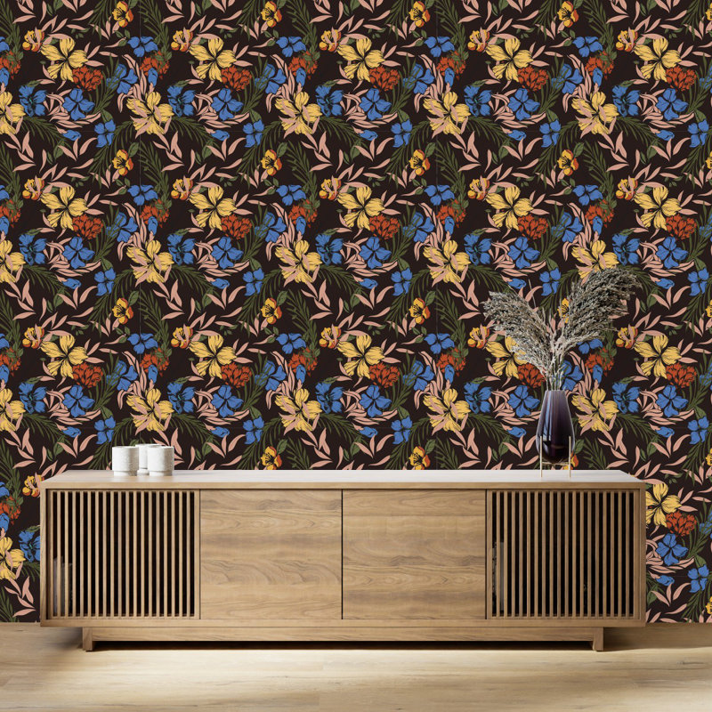 Floral Tile, 2.08' W x 10.42' L