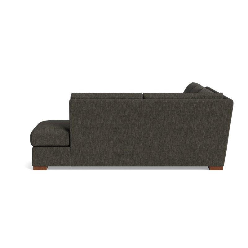 Couch Potato Sectional, Performance Weave - Onyx, Right Hand Facing