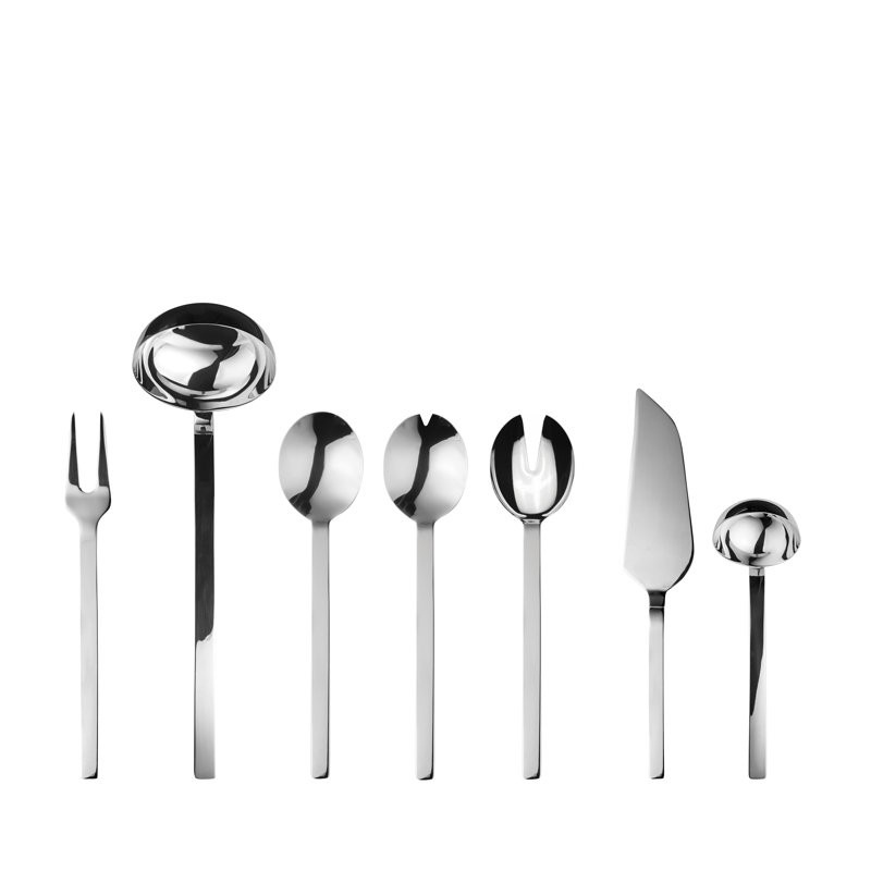Ensemble de 7 pièces en acier inoxydable glacé Stile by Pininfarina, Miroir