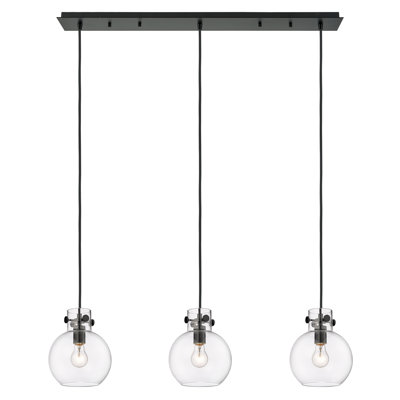 Luminaire suspendu sphère 3 lumières Amrith