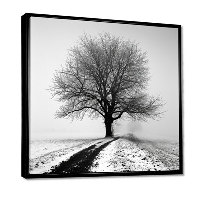 Vierge - arbre, impression murale monochrome