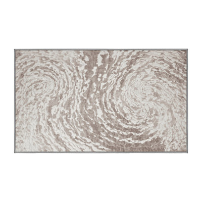 Tapis gris lavable à la machine