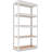 35.9"W Adjustable 5-Tier Shelf for Closet, Pantry & Home Office, White, 1Pack-1386889393-1386889394