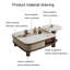 Table basse carrée en pierre micro-cristalline